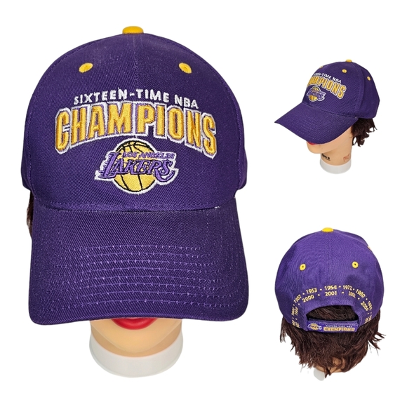 Los Angeles Lakers‎ Sixteen-Time NBA Adult Strapback Hat Cap NEW